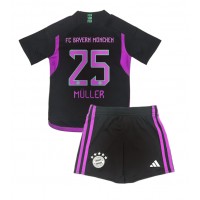 Bayern Munich Thomas Muller #25 Gostujuci Dres za djecu 2023-24 Kratak Rukav (+ Kratke hlače)